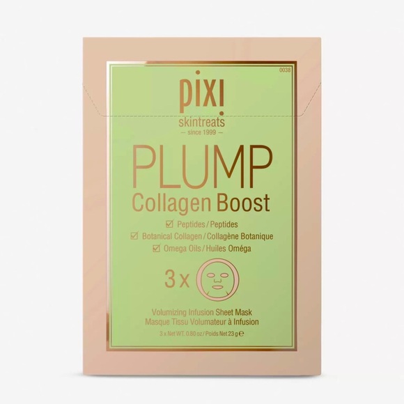 PIXI SKINTREATS PUMP COLLAGEN BOOST SHEET MASK 3 PACK (NEW WITH TAGS) - Picture 1 of 1